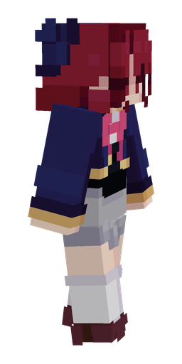 Blue skin: body, right side render
