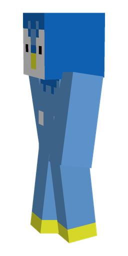 Blue skin: body, left side render