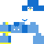 Blue skin: raw texture render