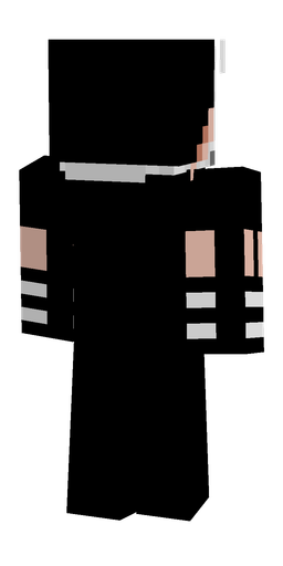 Black skin: body, back render