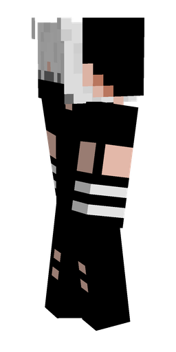 Black skin: body, left side render