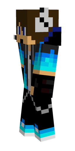 Black skin: body, left side render