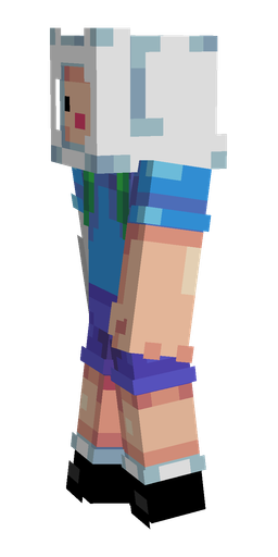 Blue skin: body, left side render
