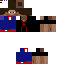 Black skin: raw texture render