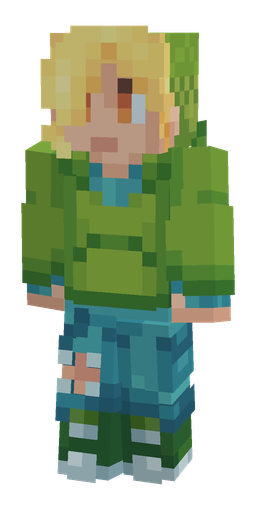 Blue skin: body, front render