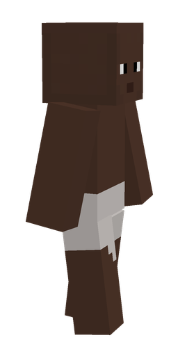 Brown skin: body, right side render