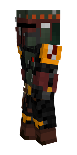 Black skin: body, left side render