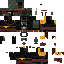 Black skin: raw texture render