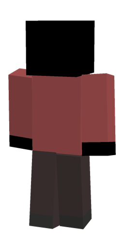Black skin: body, back render