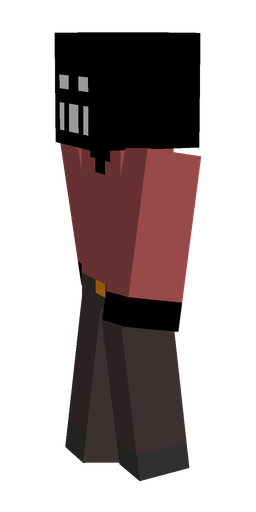 Black skin: body, left side render