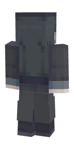 Black skin: body, back render