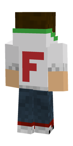 Blue skin: body, back render