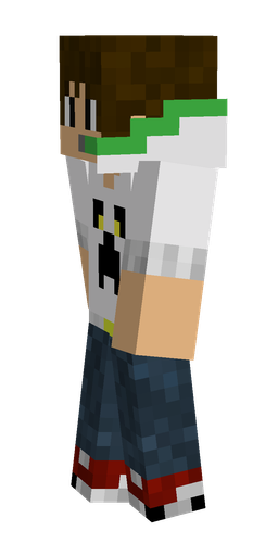 Blue skin: body, left side render