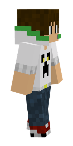 Blue skin: body, right side render