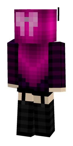 Black skin: body, back render