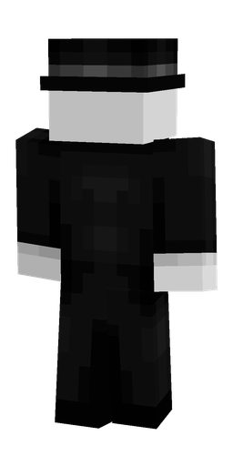 Black skin: body, back render