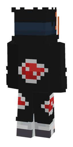 Black skin: body, back render