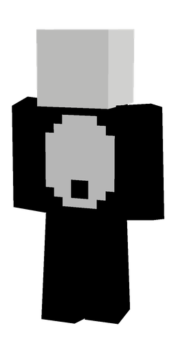 Black skin: body, back render