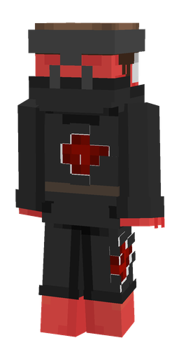 Black skin: body, back render