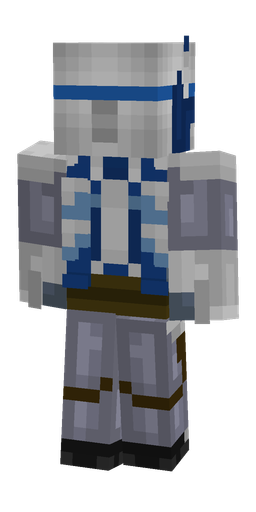 Blue skin: body, back render