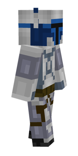 Blue skin: body, right side render