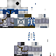 Blue skin: raw texture render