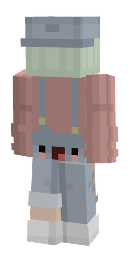 Blue skin: body, back render