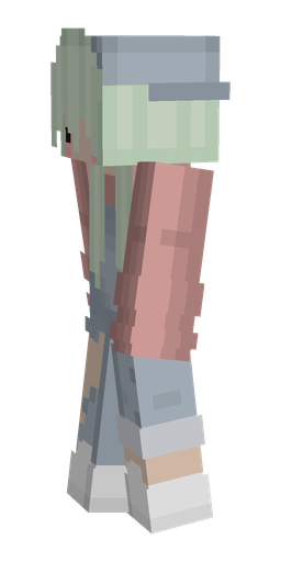 Blue skin: body, left side render