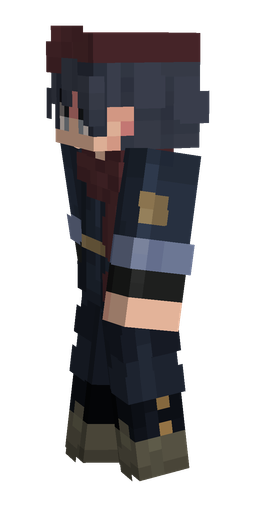 Black skin: body, left side render