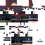 Black skin: raw texture render