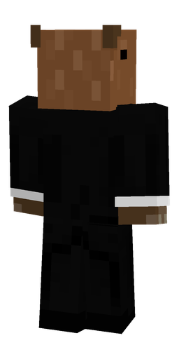 Black skin: body, back render
