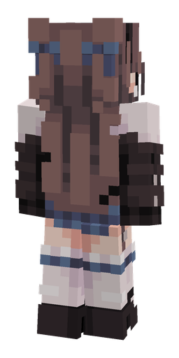 Black skin: body, back render
