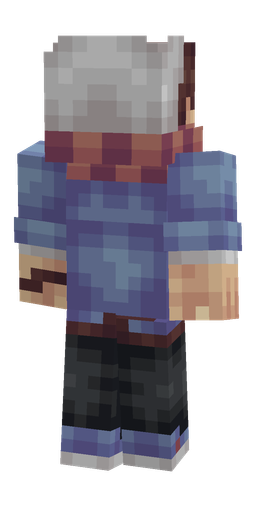 Black skin: body, back render