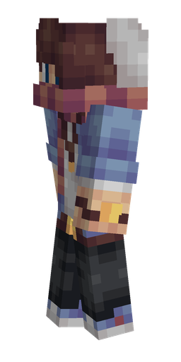 Black skin: body, left side render