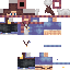 Black skin: raw texture render