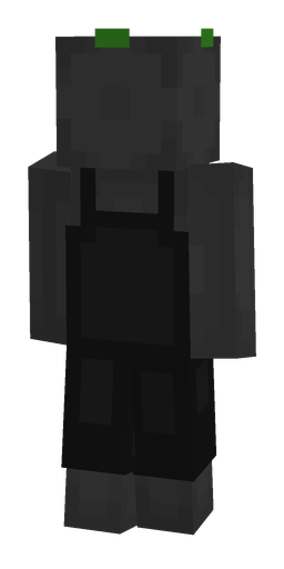 Black skin: body, back render