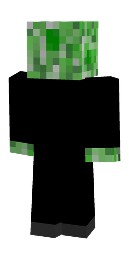 Black skin: body, back render