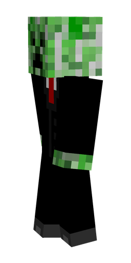 Black skin: body, left side render