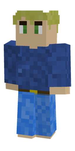 Blue skin: body, front render