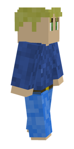 Blue skin: body, right side render