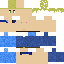 Blue skin: raw texture render