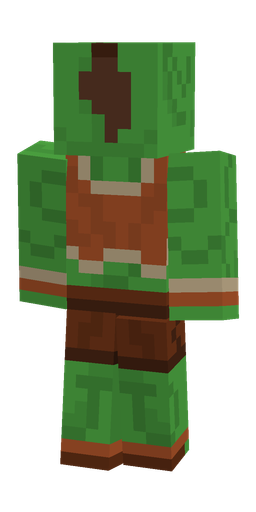 Brown skin: body, back render