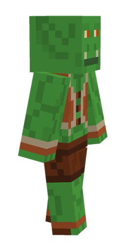 Brown skin: body, right side render