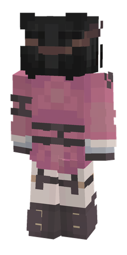 Black skin: body, back render
