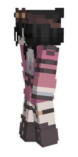 Black skin: body, left side render