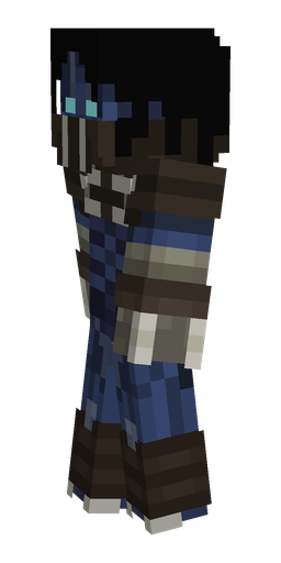 Black skin: body, left side render
