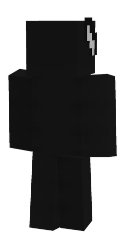 Black skin: body, back render