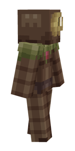 Brown skin: body, right side render
