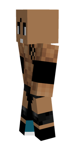 Black skin: body, left side render