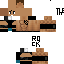 Black skin: raw texture render
